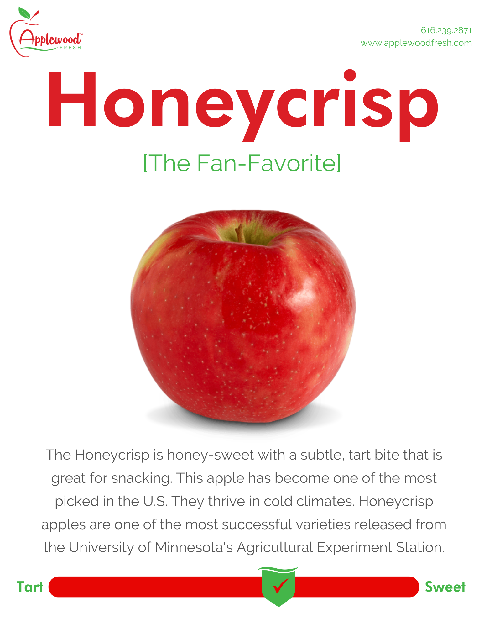 Honeycrisp Apples Information Sheet