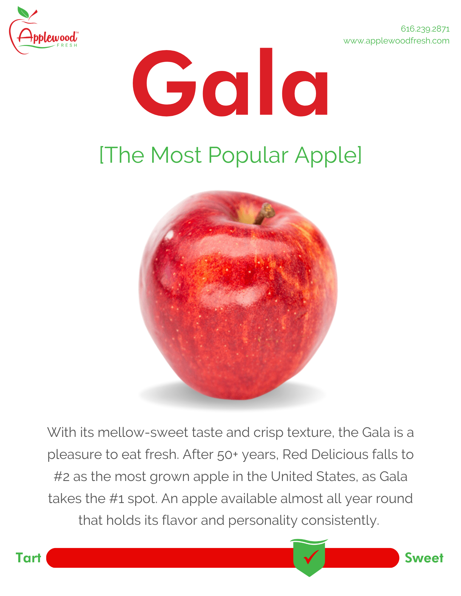 Gala Apple Information Sheet