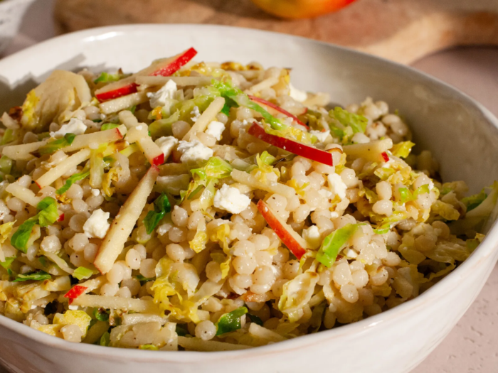 The intense tang from Kanzi apples combined with brussels sprouts and couscous - eat fresh, feel fresh.