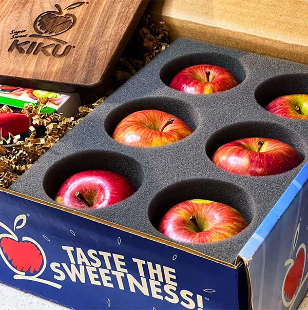 Kiku branded apple influencer kits for apple samples and media influencer purposes