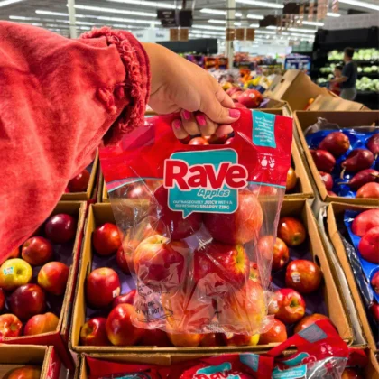 Rave Pouch Bag in Retail Space