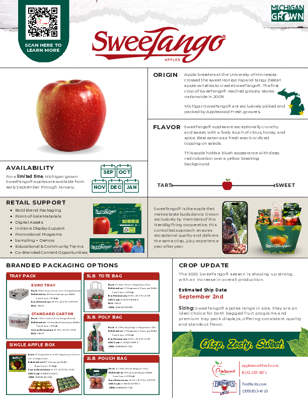 SweeTango® Sell Sheet